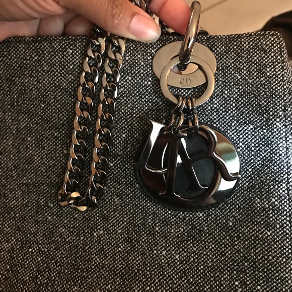 Christian Dior Gris Moyen Tweed Lady Dior Medium - Picture 4 of 8